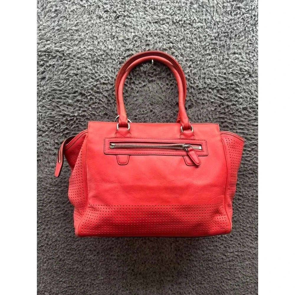 Coach Restored Legacy Perforated Leather Candace Carryall Tote Bag Coral 22390 - Picture 2 of 14